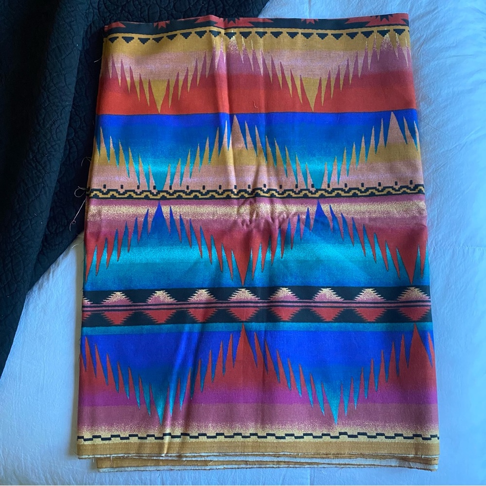 Southwestern pattern fabric cotton 135” x 45” craft sewing material